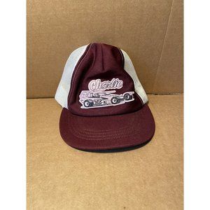 Drag Racing Vintage Style Red White Trucker Cap Hat Challenger Caps One Size